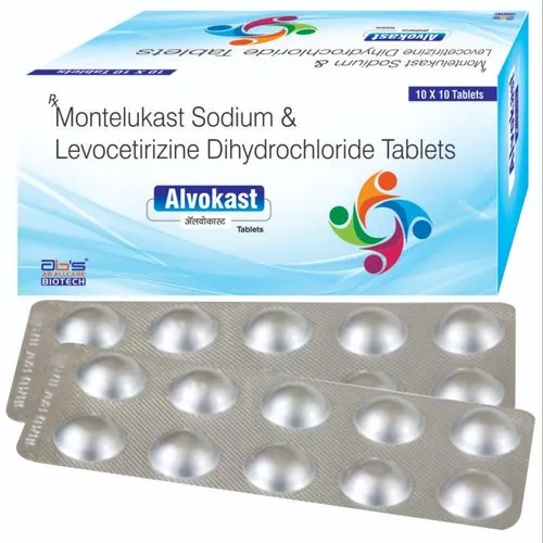 Montelukast Sodium And Levocetrizine Dihydrochloride Tablet Alvokast Tab