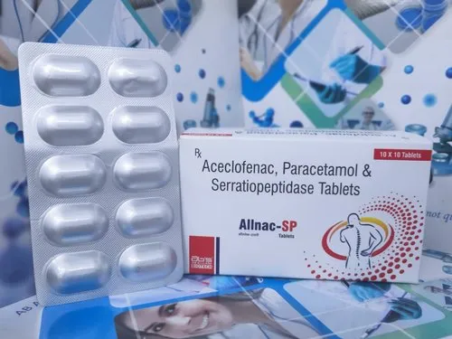 Aceclofenac Paracetamol And Serratiopeptidase Tablet